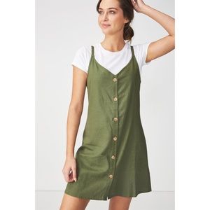 Olive green dress set